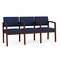 Lesro Lenox 3 Seat Tandem Seating W/ Arms, 65 in W 26 in L 31.5 in H LW3103 - alternate 1